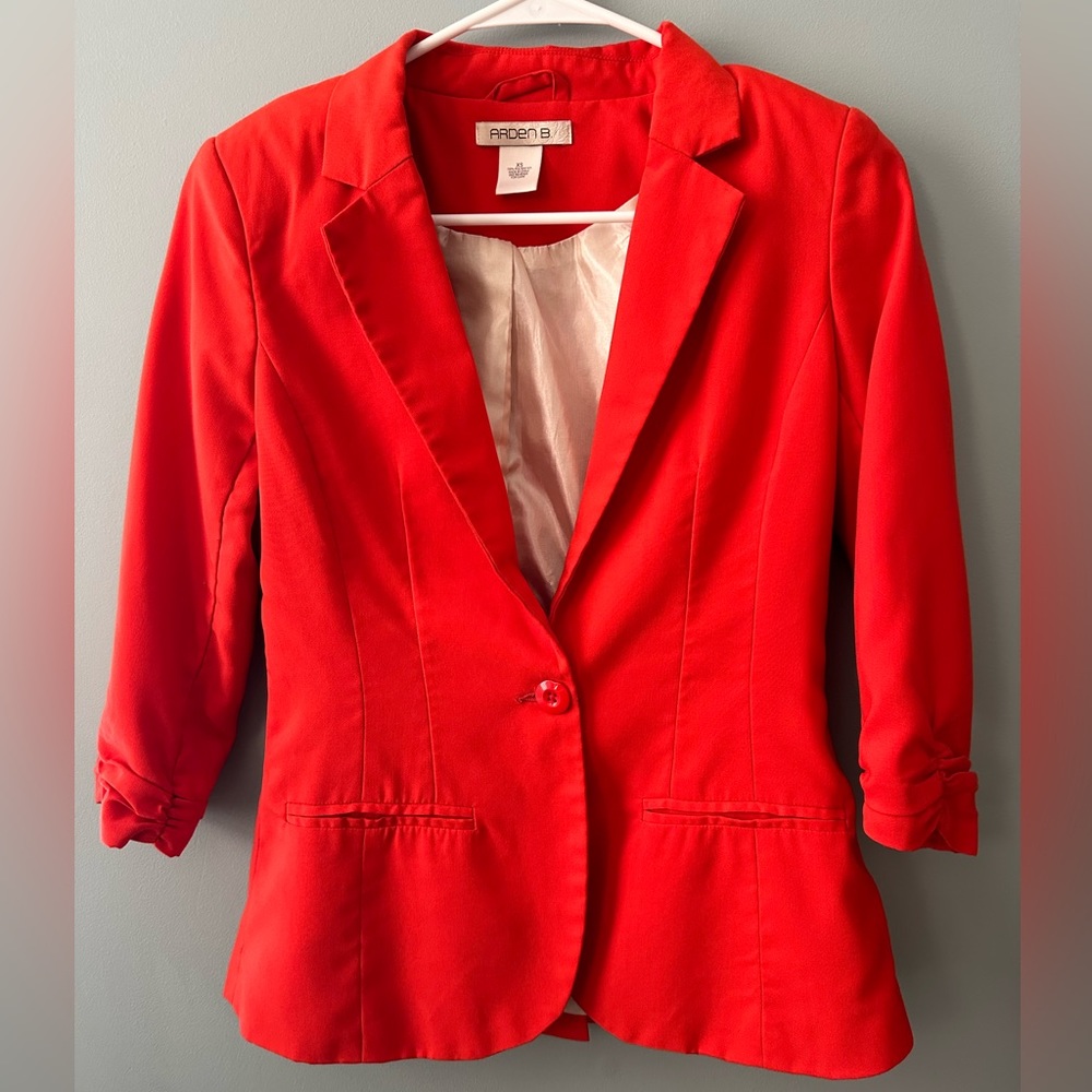Bright Red Blazer, XS